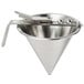 Matfer Bourgeat 258825 2 Qt. (64 oz.) Stainless Steel Confectionery Dispenser Funnel with 3-Piece Nozzle Set Main Thumbnail 2