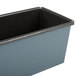A Matfer Bourgeat steel bread loaf pan with blue and black trim.