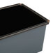 A black and grey rectangular Matfer Bourgeat non-stick loaf pan.
