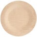 A close up of a Bamboo by EcoChoice round plate.