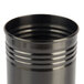 An American Metalcraft black stainless steel cylinder with three rings.