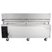 Cooking Performance Group 72GMRBNL 72" Gas Countertop Griddle with Manual Controls and 72", 4 Drawer Refrigerated Chef Base - 180,000 BTU Main Thumbnail 4