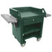 Cambro VCSWR519 Green Versa Cart with Dual Tray Rails and Standard Casters Main Thumbnail 1