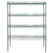 A Regency wire rack kit with four shelves.