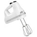 KitchenAid KHM512WH Ultra Power White 5 Speed Hand Mixer with Stainless Steel Turbo Beaters - 120V Main Thumbnail 1