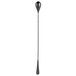 A Barfly gun metal black Japanese style bar spoon with a long metal handle.