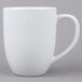 Tuxton BPM-200A 20 oz. Porcelain White Milano China Mug - 24/Case Main Thumbnail 3