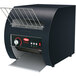 Hatco TQ3-10 Toast Qwik Black One or Two Side Conveyor Toaster with 2" Opening - 240V, 1780W Main Thumbnail 1