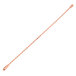 A copper plated Barfly double end stirrer with a long thin metal rod and handle.