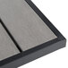 BFM Seating PH3030GRTK-BLU Seaside 30" Square Black Aluminum Outdoor / Indoor Table Top - Synthetic Teak Main Thumbnail 5