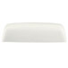 CAC BTD-8 White Porcelain Butter Dish with Cover 8 1/4" x 4 1/4" - 12/Case Main Thumbnail 2