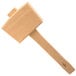 A Barfly wood ice mallet with a handle.