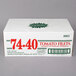 A white box of Stanislaus #10 Tomato Filets with red text and numbers.