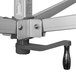 The metal arm with a black lever on a Caravan Canopy tripod.