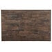 Lancaster Table & Seating 30" x 48" Recycled Wood Butcher Block Table Top with Espresso Finish Main Thumbnail 3