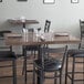 Lancaster Table & Seating 30" x 48" Recycled Wood Butcher Block Table Top with Espresso Finish Main Thumbnail 1
