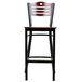 Lancaster Table & Seating Mahogany Finish Bar Height Bistro Chair Main Thumbnail 5