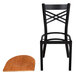 Lancaster Table & Seating Black Cross Back Chair with Cherry Wood Seat - Detached Seat Main Thumbnail 5