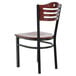 Lancaster Table & Seating Mahogany Finish Bistro Dining Chair - Detached Seat Main Thumbnail 4