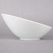 Acopa 20 oz. Bright White Slanted Porcelain Bowl - 12/Case Main Thumbnail 4