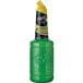 A green Finest Call bottle with a yellow cap.