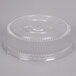 A clear plastic Sabert round high dome lid.
