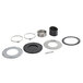 An InSinkErator disposer adapter kit with metal and rubber parts.