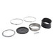InSinkErator Disposer Adapter Master Cones. A circular metal ring with black rubber bands.