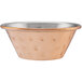 Choice 1.5 oz. Hammered Copper-Plated Stainless Steel Round Sauce Cup - 12/Pack Main Thumbnail 4
