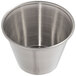 Choice 2.5 oz. Smooth Stainless Steel Round Sauce Cup - 12/Pack Main Thumbnail 4