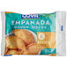 A package of Goya empanada dough on a white background.