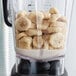 IQF Sliced Bananas in a blender with other food.