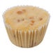 A Bake'n Joy butter rum muffin with white filling in a cupcake wrapper.