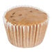 A Bake'n Joy cinnamon coffee cake muffin with brown frosting on top.