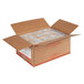 A white cardboard box with a plastic bag of Bake'n Joy Cinnamon Coffee Cake Muffin Batter inside.