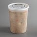 A plastic container of Spring Glen Fresh Foods Ham and Bean Soup with a white lid.