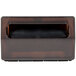 Vollrath 5515-12 Walnut Two Sided Tabletop Minifold Napkin Dispenser with Brown Faceplate Main Thumbnail 3