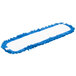 A blue Carlisle microfiber dry mop pad with white fringe.