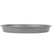 A grey round Chicago Metallic deep dish pan.