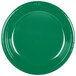 Creative Converting 28112031 10" Emerald Green Plastic Plate - 20/Pack Main Thumbnail 2