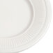 6 1/2" Ivory (American White) Embossed Rim China Plate - 36/Case Main Thumbnail 4
