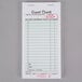 Adams 525SW 1-Part White / Green Guest Check Book with Receipt Stub - 10/Pack Main Thumbnail 2