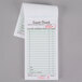 Adams 525SW 1-Part White / Green Guest Check Book with Receipt Stub - 10/Pack Main Thumbnail 3