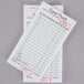 Adams 525SW 1-Part White / Green Guest Check Book with Receipt Stub - 10/Pack Main Thumbnail 4