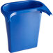 Rubbermaid FG295073BLUE 13.62 Qt. / 3.41 Gallon Blue Oval Wastebasket Side Bin Main Thumbnail 3