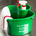 San Jamar KP500 Kleen-Pail Cleaning Caddy with Pail and Spray Bottle Main Thumbnail 14