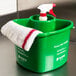 San Jamar KP500 Kleen-Pail Cleaning Caddy with Pail and Spray Bottle Main Thumbnail 1
