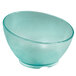 A clear polycarbonate bowl with a crackled surface.