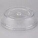 A clear Carlisle polycarbonate plate cover with a circular hole.