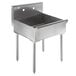 Regency 18-Gauge 304 Stainless Steel Standing Mop Sink - 21" x 24" x 8" Main Thumbnail 2